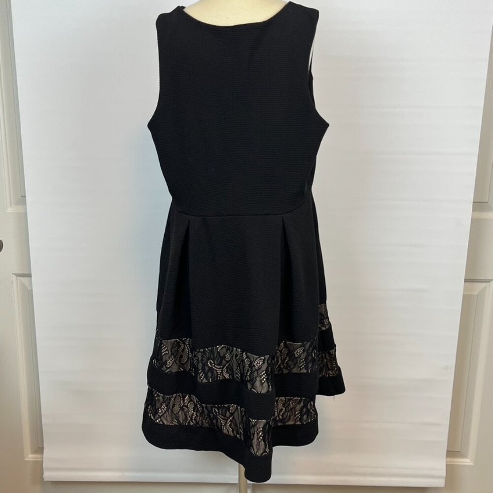 Haani Black Lace Sleeveless A-Line Dress ((size XL)) - Picture 3 of 6